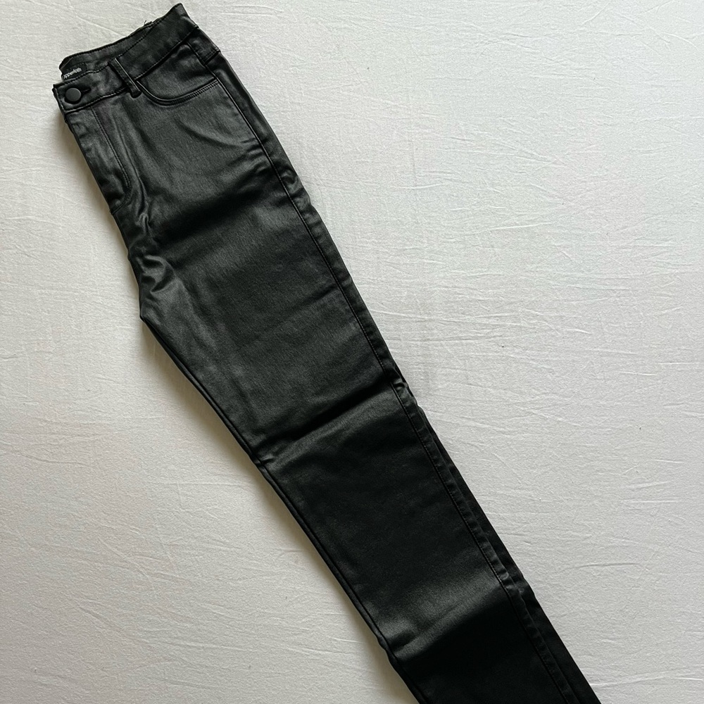 Faux leather pants. Size small. Soft fabric inside. Great condition, never worn.